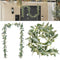 Wedding Decor Plant Decoration Plants Faux Rabbit Ear Leaf Vines Long Flocking
