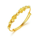 Bangle Chinese Lucky Feng Shui Double Filled Beads Bracelet L3C4 Unisex W7H2