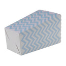 12pcs Wave Pattern Folding Popcorn Boxes for Birthday Party Wedding(Blue)