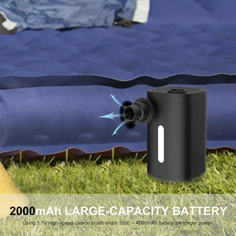 Electric Mini Inflator - Efficient Vacuum & Illumination Outdoor Multifunction