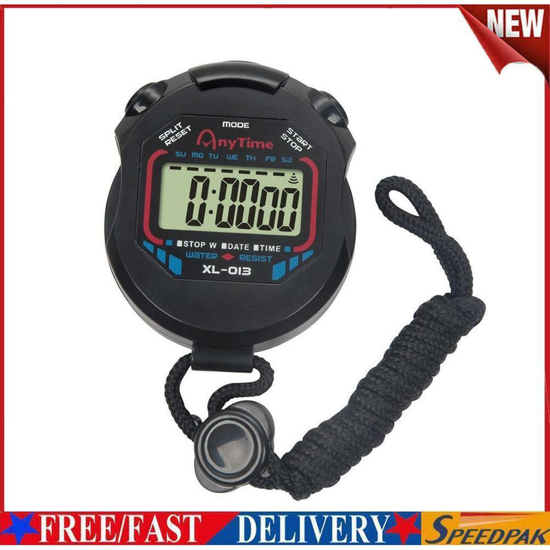 Digital Running Stopwatch Sports Timer Kitchen Cooking Timing Counter up