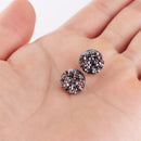 Rhinestone Gifts Jewelry Women Exquisite Stud Earring 12 Pairs Wedding