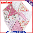 12 Flags 3.2m Retro Colorful Flowers Pennant Paper Flag Party Bell Garland Decor