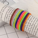 Fashion Super Thin Women Girls Ponytail Holder Telephone Wire Rubber Hair Ropes
