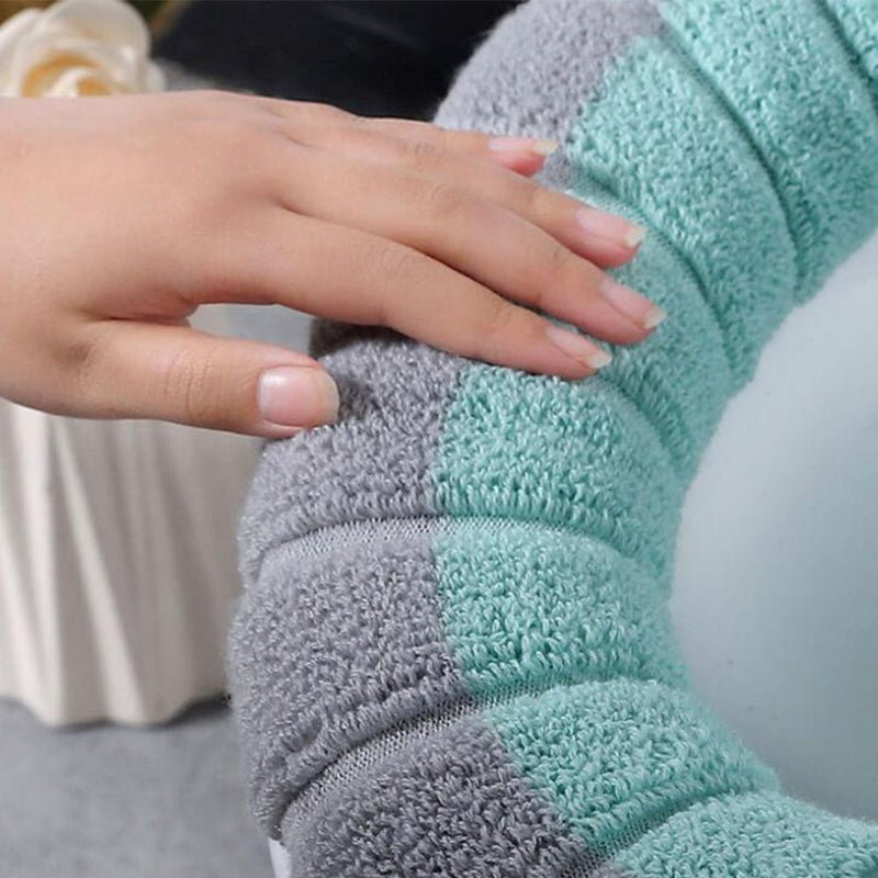Winter O-Shaped Warmer with Handle Pad Cushion Toilet Seat Cover Closestool Mat