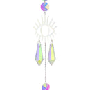 #A Wind Chime Crystal Light Catcher Hanging Butterfly Devil Eye Ornaments Art Cr