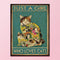 Flower Cat Cross Stitch Kit 11CT Stamped Full Embroidery Canvas Home Wall Dec