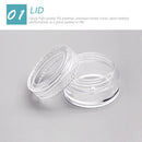 3g Empty Jewelry Bead Storage Box Small Round Sample Bottles Container Jars