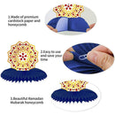 Paper Muslim Eid Mubarak Ramadan Table Decor Dessert Decor Table Pastry J1T6