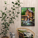 River House Full Round Drill Mosaic Art Picture Rhinestone 5D Diamond Paintin
