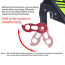 RISK Bicycle Rear Derailleur Extension MTB Gear Tail Hook Extender (Red) Newly