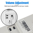 Corded Phone Wall Mountable Landline Telephone Big Button for Home (White)