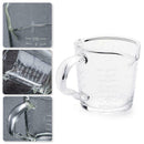 70ml Heat Resistant Double Spout Glass Coffee Measuring Cu For Kitchen Q3N6 L0B0