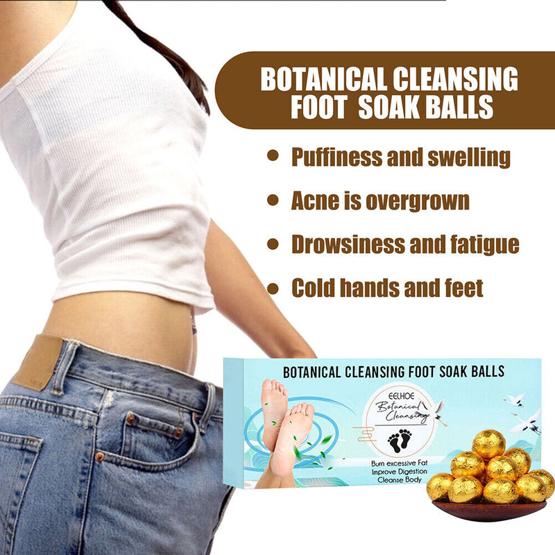 12pcs Foot Soak Balls Relieve Fatigue Ginger Foot Spa Ball for Body Health Care