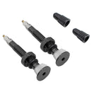 2pcs MTB Road Bike Ready F/V Tubeless Tire Valve for Carbon Rim (Black)