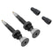 2pcs MTB Road Bike Ready F/V Tubeless Tire Valve for Carbon Rim (Black)