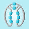 Exercise Training Device Fitness Pilates Massage Roller Yoga Muscle Relaxation