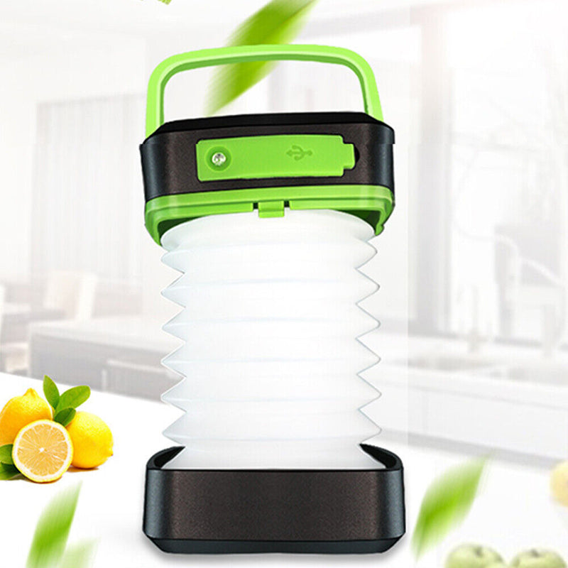 Solar Powered Rechargeable Collapsible LED Lanterns Emergency Camping Flashli