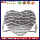 Fashion Heart-shaped Crossbody Bag Leather Women Stone Pattern Purse Handbags