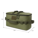 Camping Gas Tank Storage Bag Outdoor Cookware Pot Pan Holder (Army Green)