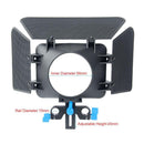 85mm 3 Blades Camera Mat Box Lens Hood Follow Focus Height Adjustable For