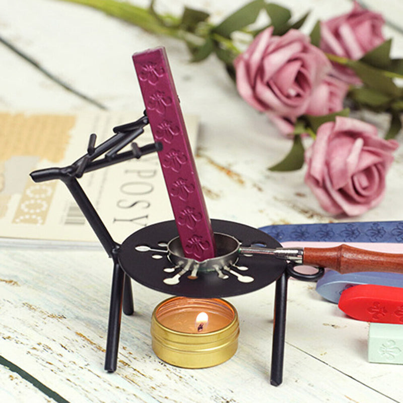 Sika Deer Retro Sealing Wax Furnace Tripod Metal Fire Paint Wax Seal Stamp Stove
