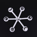 10Pcs Eye Mini Fruit Fork Cartoon Children Fruit Dinner Desert Sticks Fork Newly