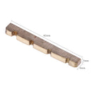 42mm Slotted Brass Metal String Nut for 4-String Electric Bass Guitar Part