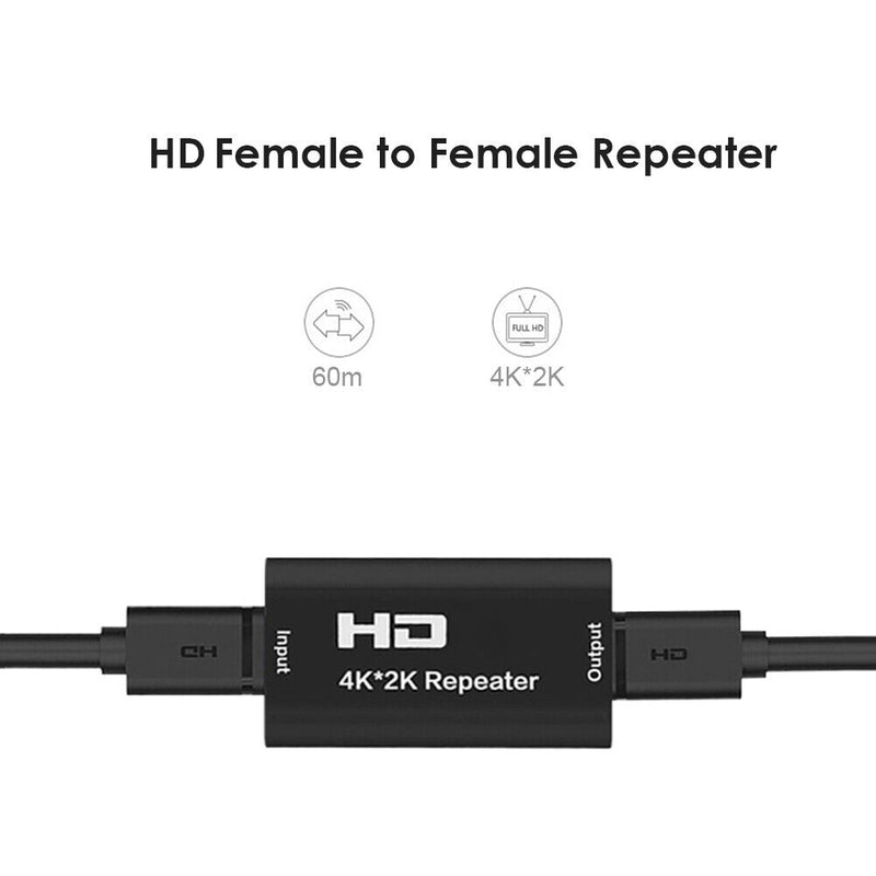 HDMI Repeater Extender Amplifier Video Audio Signal Booster for Monitor HDTV