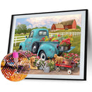 Farm Cart Diamond Painting Kits Full Round Drill Home Wall Decor 40x30cm (2)