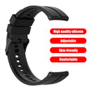 22mm Silicone Band for Huawei Watch GT 3 46mm/GT Runner Strap (Black) Newly