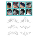 20x Fashion Hair Tattoo Template Stencil for DIY Hairdressing Styling Trimmer
