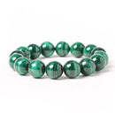 Green Round Malachite Stone Beaded Bracelet Men Women Fashion Party Jewelry