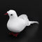 2pcs White Foam Feather Simulation Pigeons Wedding Table Decor Home Crafts