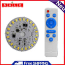 Circular Solar Lamp Board 12W Remote Control LED Round Panel for Ceiling Lights
