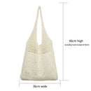 #A Women Knitting Shoulder Bag Large Capacity Totes Female Hobo Sling Shopping B