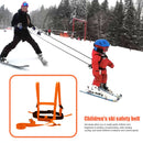 Kids Ski Training Belt Safety Traction Rope Skiing Anti-Fall Strap (Orange)