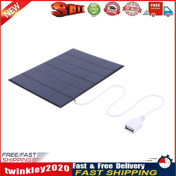 USB Solar Panel 5W 6V Solar Charger for Mobile Phone/3-5V Battery Charging Newly
