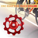 Bicycle Rear Derailleur Wheel Ceramic CNC Road Bike Guide Roller (Red) Newly