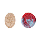 DIY Oval Rose Sealing Wax Stamp Wedding Custom Invitations Metal Head Decor
