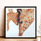 5D Girl Dream Diamond Painting Luminous Special Shape Partial Drill V042