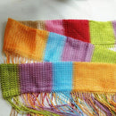 Mixed Colors Line Window Thread Curtain for a Shop Window Show