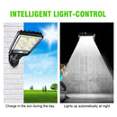 1pc LED Solar Wall Light Motion Sensor Outdoor Garden Security Street Yard Lamp