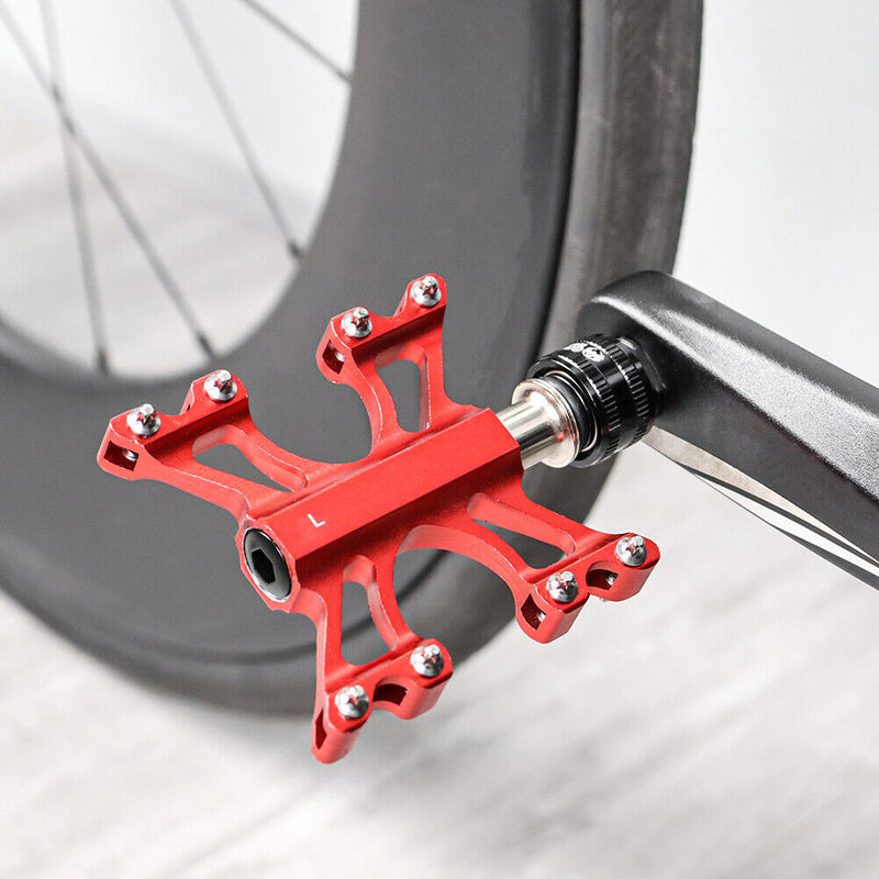 MUQZI MTB Bicycle Pedal Lock Extension Quick Release Pedal Adapters (Black)