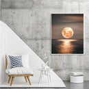 Full Moon at Sea Oil Paint By Numbers Kit Frameless Drawing Picture Wall Deco