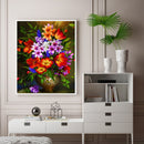 Flower Oil Paint By Numbers Kit DIY Acrylic Painting Wall Art Picture Craft S