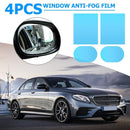 4pcs Clear Car Rearview Mirror Protective Films Window Anti Fog Rainproof F