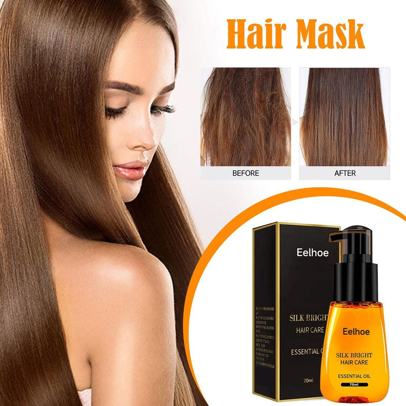 Anti-frizz Hair Serum for Dry Hair Silk Bright Hair Care{