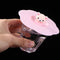 Torx Silicone Cup Cover Heat-resistant Leak Proof Cartoon Lid (Pink Head)
