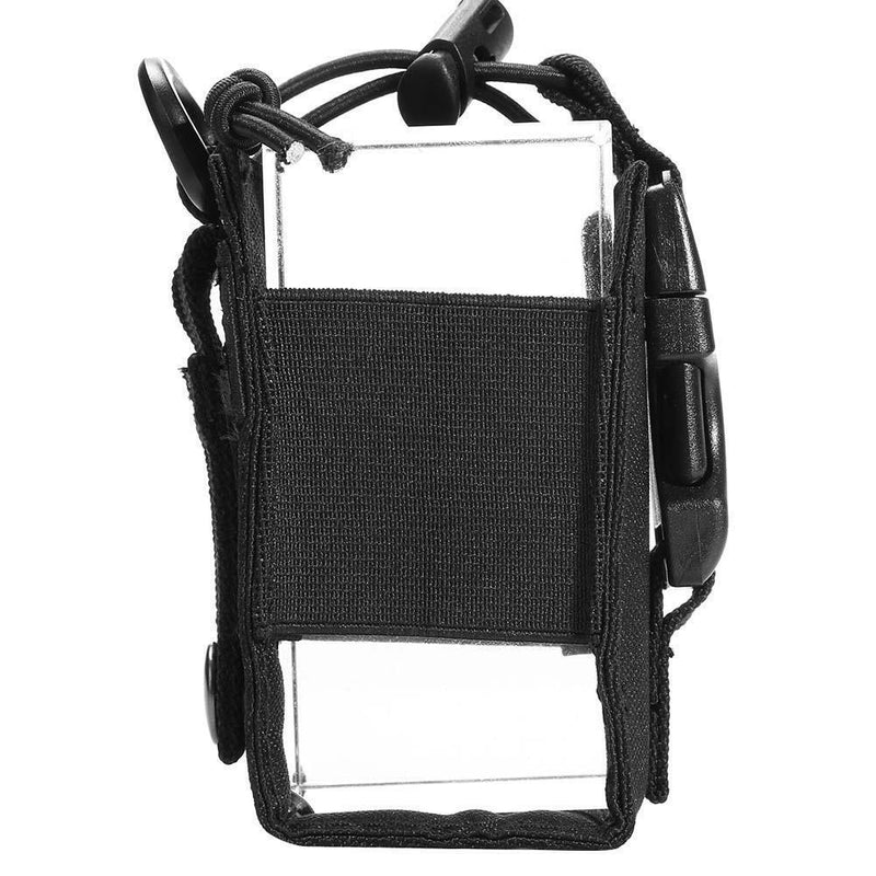 Outdoor Molle Radio Walkie Talkie Holder Bag Magazine Pouch Pocket(Black)